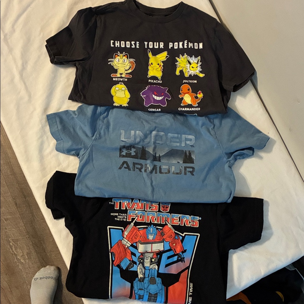 Under Armour Gray Graphic Kids Tee